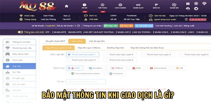 Bảo mật thông tin khi giao dịch là gì?